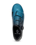 SCOTT Cycling shoes - TEAM BOA - black/turquoise
