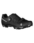 SCOTT Cycling shoes - MTB TEAM BOA - black/white