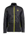 SCOTT Cycling windproof jacket - INSULOFT HYBRID FT - black/yellow