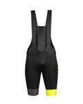 SCOTT Cycling bib shorts - RC WARM WB +++ - black/yellow