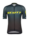 SCOTT Cycling short sleeve jersey - PRO - black/blue
