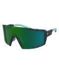 SCOTT Cycling sunglasses - SHIELD COMPACT - black/green