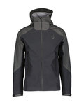 SCOTT waterproof jacket - EXPLORAIR LIGHT DRYO 3L - black/grey