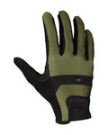 SCOTT Cycling long-finger gloves - GRAVEL - green/black