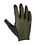 SCOTT Cycling long-finger gloves - TRACTION - green/black