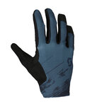 SCOTT Cycling long-finger gloves - RIDANCE - blue/black