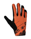 SCOTT Cycling long-finger gloves - RIDANCE - orange/black