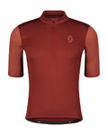 SCOTT Cycling short sleeve jersey - GRAVEL 10 - bordeaux