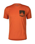 SCOTT Cycling short sleeve jersey - GRAVEL 20 - orange
