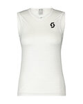 SCOTT Cycling sleeve less t-shirt - UNDERWEAR CARBON W - white