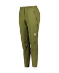 SCOTT Cycling long trousers withot bib - TRAIL STORM HYBRID W - green