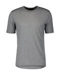 SCOTT Cycling short sleeve t-shirt - COMMUTER MERINO - grey