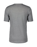 SCOTT Cycling short sleeve t-shirt - COMMUTER MERINO - grey