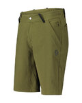SCOTT Cycling shorts without bib - COMMUTER - green