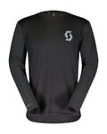 SCOTT Cycling summer long sleeve jersey - TRAIL VERTIC LS - black