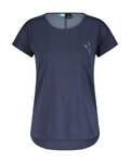 SCOTT Cycling short sleeve t-shirt - TRAIL FLOW DRI SS W - blue