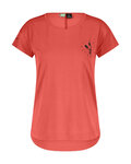 SCOTT Cycling short sleeve t-shirt - TRAIL FLOW DRI SS W - red