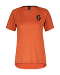 SCOTT Cycling short sleeve jersey - TRAIL VERTIC W - orange