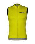 SCOTT Cycling sleeveless jersey - PRO - yellow