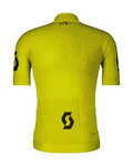 SCOTT Cycling short sleeve jersey - PRO - yellow