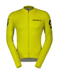 SCOTT Cycling summer long sleeve jersey - PRO - yellow