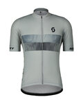 SCOTT Cycling short sleeve jersey - TEAM 10 - grey