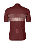 SCOTT Cycling short sleeve jersey - TEAM 10 - bordeaux