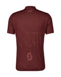 SCOTT Cycling short sleeve jersey - TEAM 20 - bordeaux