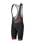 SCOTT Cycling bib shorts - TEAM - black/red