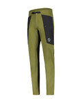 SCOTT Cycling long trousers withot bib - EXPLORAIR TECH - green/black