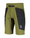 SCOTT Cycling shorts without bib - EXPLORAIR TECH - green/black