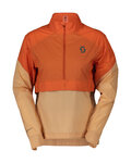 SCOTT Cycling windproof jacket - ENDURANCE ANORAK WB W - orange/beige