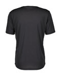 SCOTT Cycling short sleeve jersey - TRAIL FLOW SS - black/grey