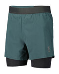 SCOTT Cycling shorts without bib - HYBRID ENDURANCE TECH - green/black