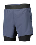 SCOTT Cycling shorts without bib - HYBRID ENDURANCE TECH - blue/black