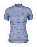 SCOTT Cycling short sleeve jersey - ENDURANCE 20 - light blue