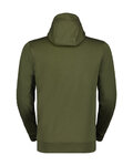 SCOTT hoodie - TECH ZIP - green