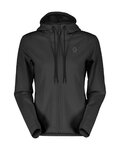 SCOTT hoodie - TECH ZIP W - black
