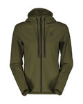 SCOTT hoodie - TECH ZIP W - green