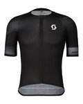 SCOTT Cycling short sleeve jersey - PREMIUM CLIMBER - black