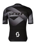 SCOTT Cycling short sleeve jersey - PREMIUM CLIMBER - black