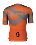 SCOTT Cycling short sleeve jersey - PREMIUM CLIMBER - orange