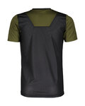 SCOTT Cycling short sleeve jersey - TRAIL VERTIC 10 SS JR - black/green