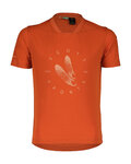 SCOTT Cycling short sleeve t-shirt - TRAIL FLOW 20 DRI SS JR - orange