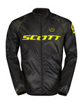 SCOTT Cycling windproof jacket - RC PRO WB JR - black/yellow