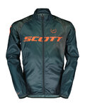 SCOTT Cycling windproof jacket - RC PRO WB JR - green/orange