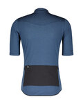 SCOTT Cycling short sleeve jersey - GRAVEL MERINO - blue