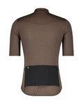 SCOTT Cycling short sleeve jersey - GRAVEL MERINO - brown