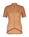 SCOTT Cycling short sleeve jersey - GRAVEL MERINO - orange