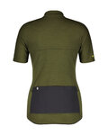 SCOTT Cycling short sleeve jersey - GRAVEL MERINO - green